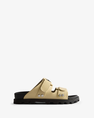Unisex Vegan Synthetic Logo Sandal