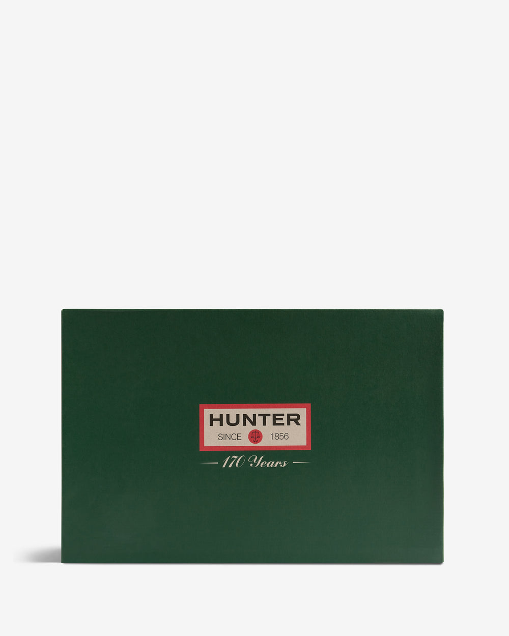 Green box with 'Hunter' logo on a white background