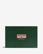 Green box with 'Hunter' logo on a white background