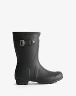 Women's Tartan Lining Short Wellington Boots