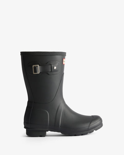Women's Tartan Lining Short Wellington Boots