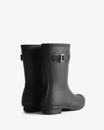 Women's Tartan Lining Short Wellington Boots