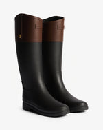 Women's Refined Gold Trim Riding Tall Wellington Boot