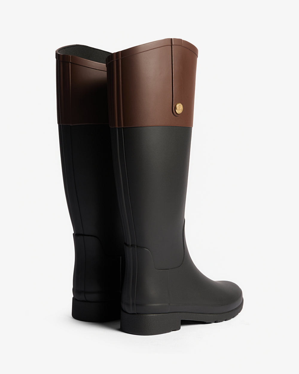 Women's Refined Gold Trim Riding Tall Wellington Boot