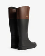 Women's Refined Gold Trim Riding Tall Wellington Boot
