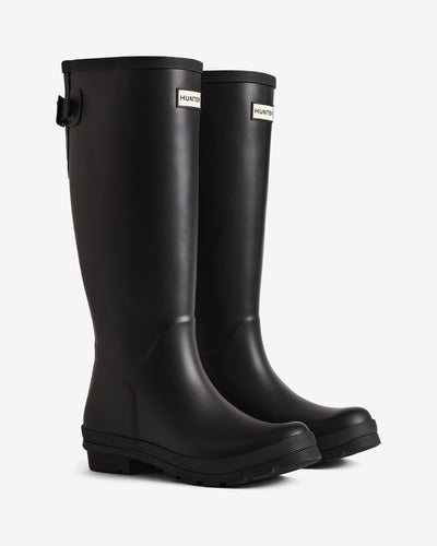 Women's Black Highgrove Tall Back Adjustable Wellington Boot