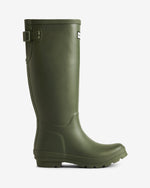 Women's Dark Olive Highgrove Tall Back Adjustable Wellington Boot