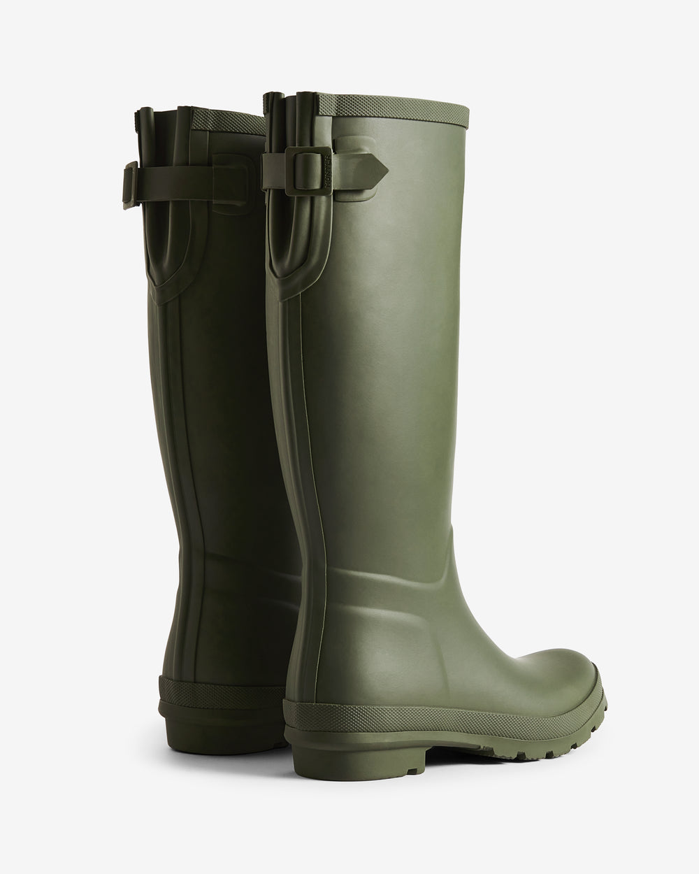 Women's Dark Olive Highgrove Tall Back Adjustable Wellington Boot