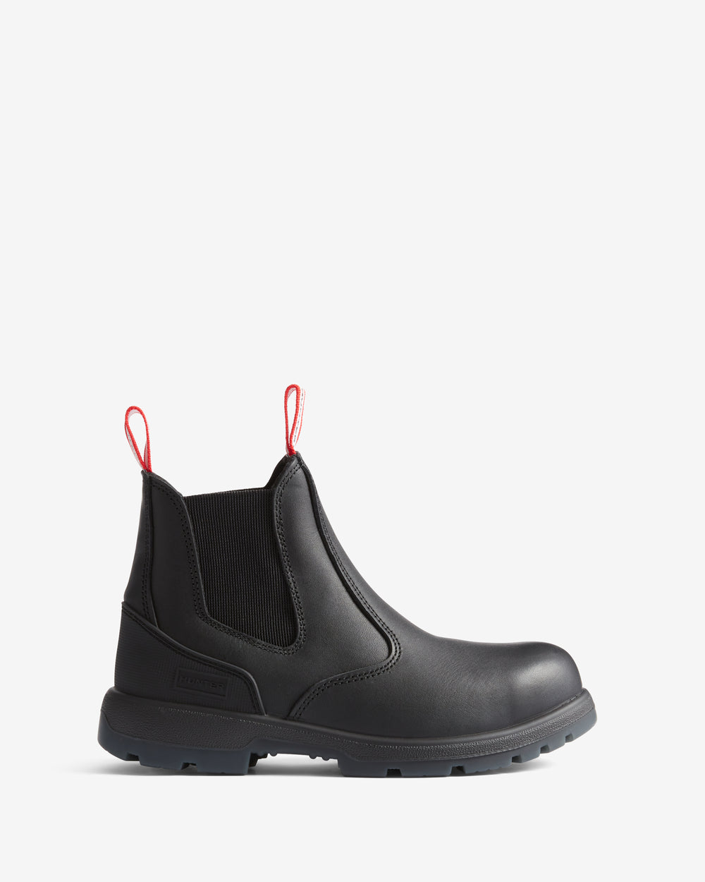 Displays the Breeze 'Hunter' branded Women's Safety Chelsea Boot