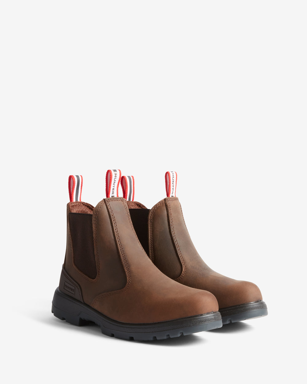 Displays a pair of the Kirkwood 'Hunter' branded Women's Occupational Chelsea Boots