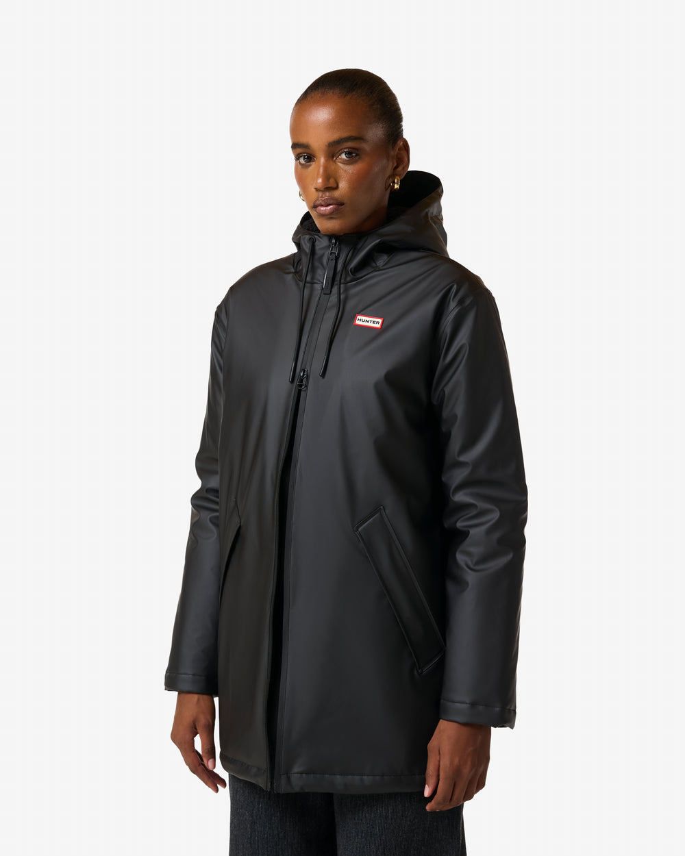 Unisex Black Hunter Short Cocoon Cloak
