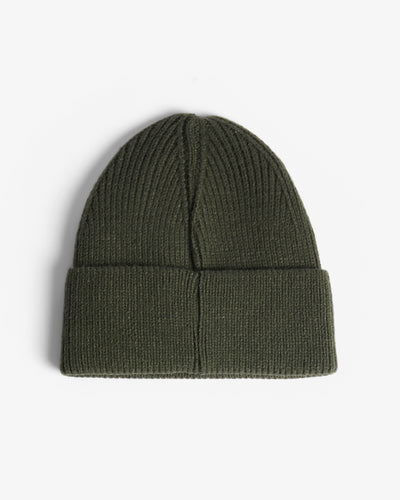 Kambaba Green Acksley Ribbed Cuff Beanie