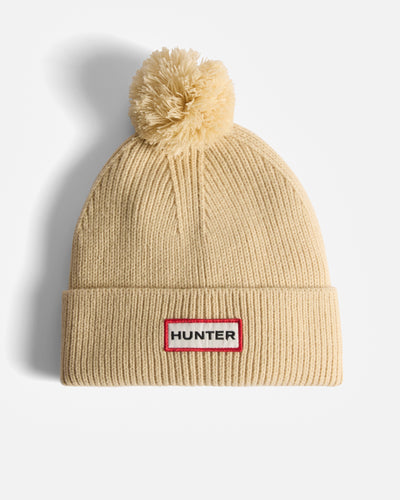 Brenig Ribbed Pom Beanie