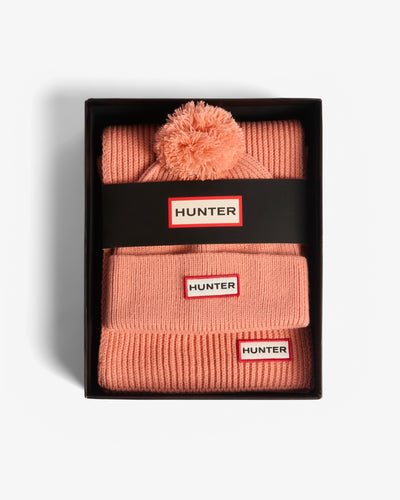 Arrinay Ribbed Pom Beanie/Scarf Box Set