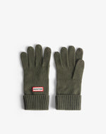 Unisex Kambaba Green Ribbed Pom Beanie/Gloves Box Set