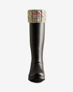 Recycled 6 Stitch Cable Cuff Tall Boot Socks