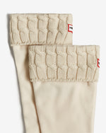 Recycled 6 Stitch Cable Cuff Tall Boot Socks