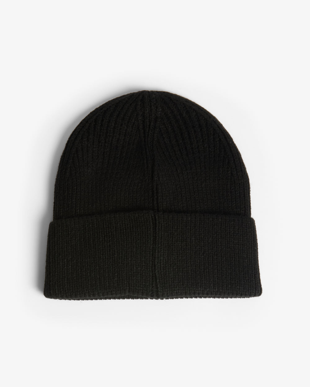 Unisex Black Rory Turn Up Beanie