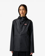 Unisex Black Downpour Izzy PU Hooded Jacket