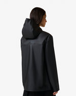Unisex Black Downpour Izzy PU Hooded Jacket
