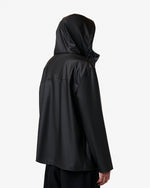 Unisex Black Downpour Izzy PU Hooded Jacket