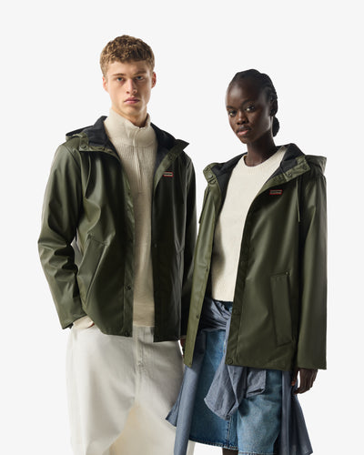 Unisex Downpour Izzy PU Hooded Jacket