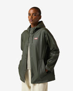 Unisex Kambaba Green Downpour Izzy PU Hooded Jacket