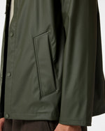 Unisex Kambaba Green Downpour Izzy PU Hooded Jacket