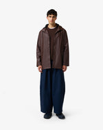Unisex Chocolate Brown Downpour Andrea PU Rain Coat