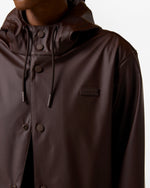 Unisex Chocolate Brown Downpour Andrea PU Rain Coat