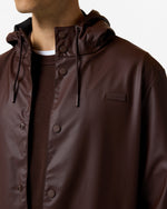 Unisex Chocolate Brown Downpour Andrea PU Rain Coat