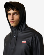 Unisex Black Downpour Jo PU Rain Parka