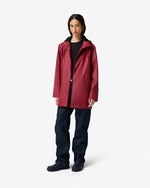 Unisex Merlot Downpour Jo PU Rain Parka