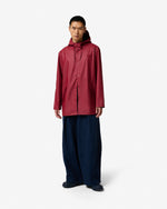 Unisex Merlot Downpour Jo PU Rain Parka