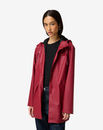 Unisex Merlot Downpour Jo PU Rain Parka