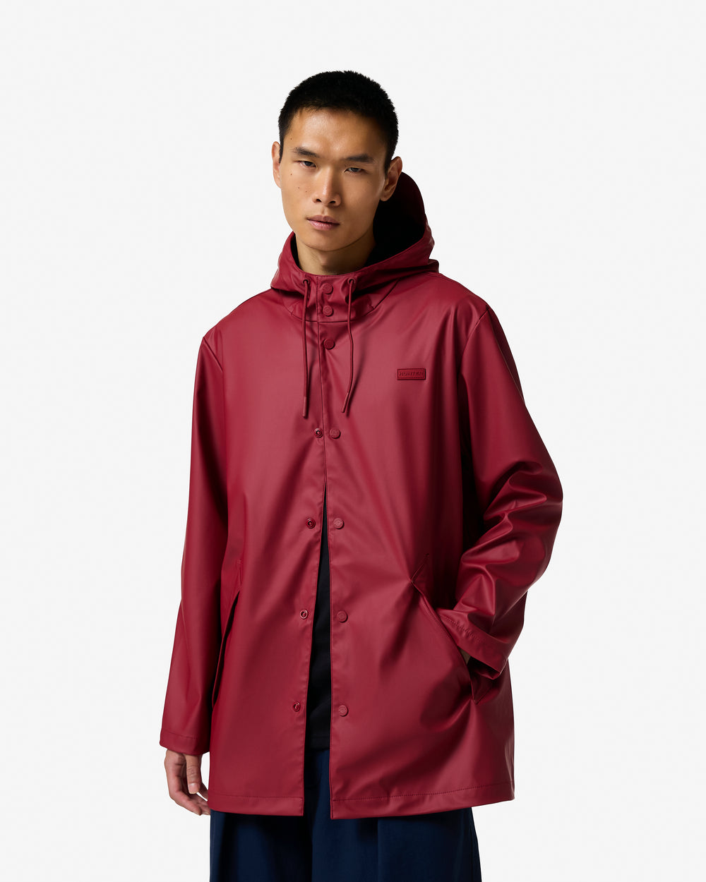 Unisex Merlot Downpour Jo PU Rain Parka