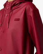 Unisex Merlot Downpour Jo PU Rain Parka