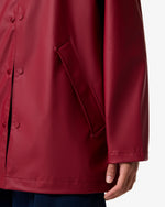 Unisex Merlot Downpour Jo PU Rain Parka