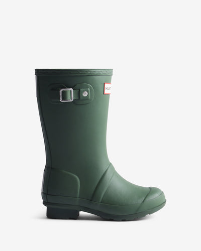 Original Big Kids (5-11 Years) Green Insulated Wellington Boot
