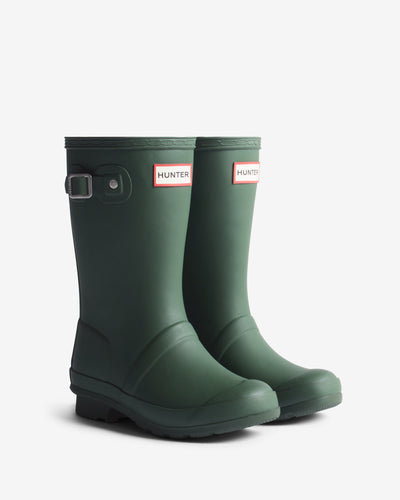 Original Big Kids (5-11 Years) Green Insulated Wellington Boot