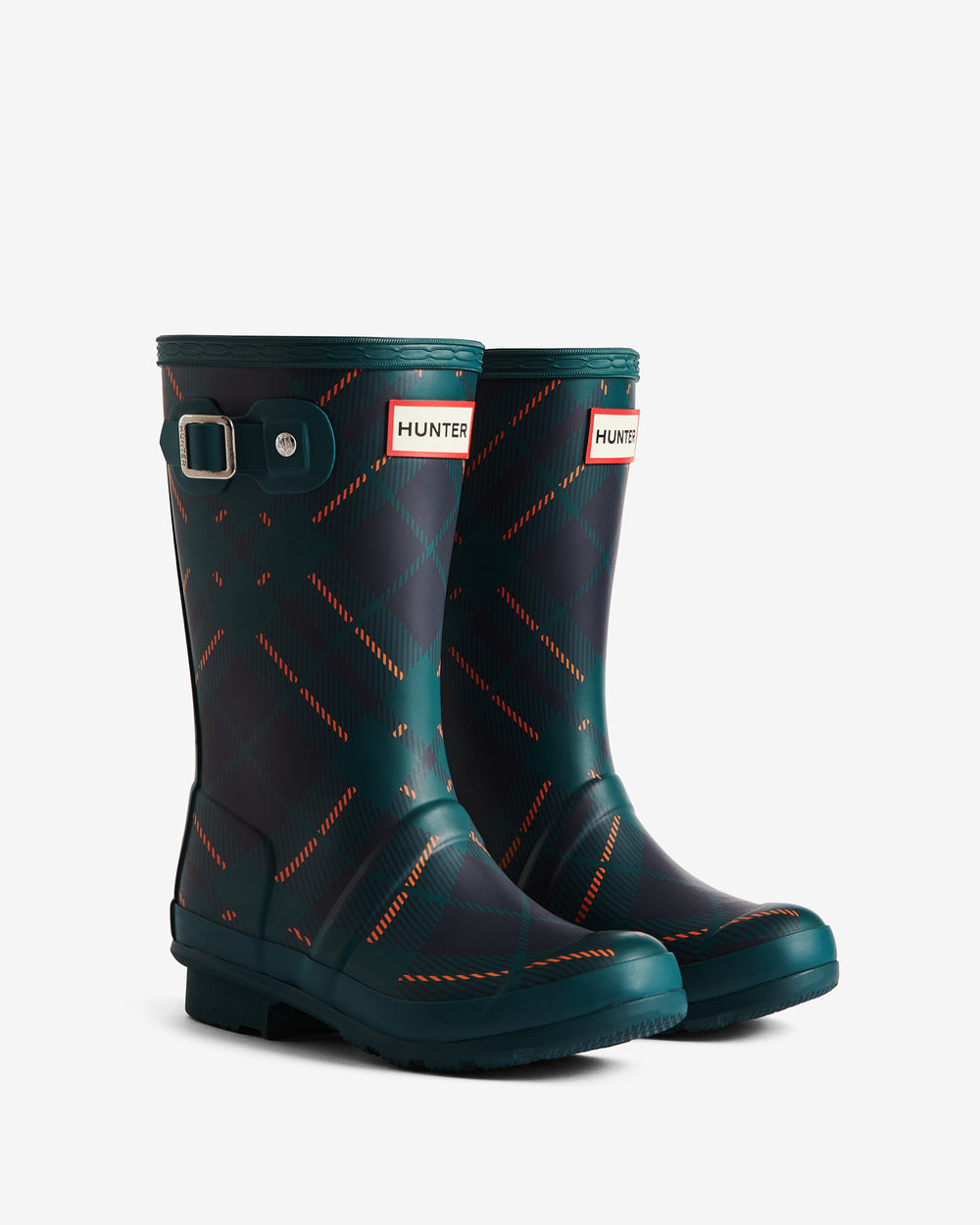 Original Big Kids (5-11 Years) Tartan Print Wellington Boot