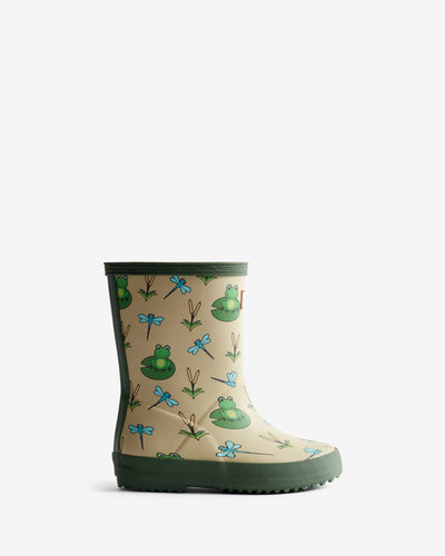 Original Kids First (18 Months-8 Years) Lily Pad Print Wellington Boots