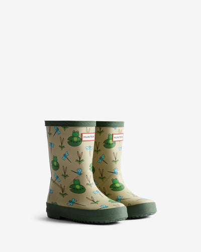 Original Kids First (18 Months-8 Years) Lily Pad Print Wellington Boots