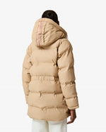 Women's Warm Taupe Elements Lemhi Sonic Welded Pu Puffer Jacket
