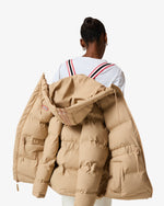 Women's Warm Taupe Elements Lemhi Sonic Welded Pu Puffer Jacket
