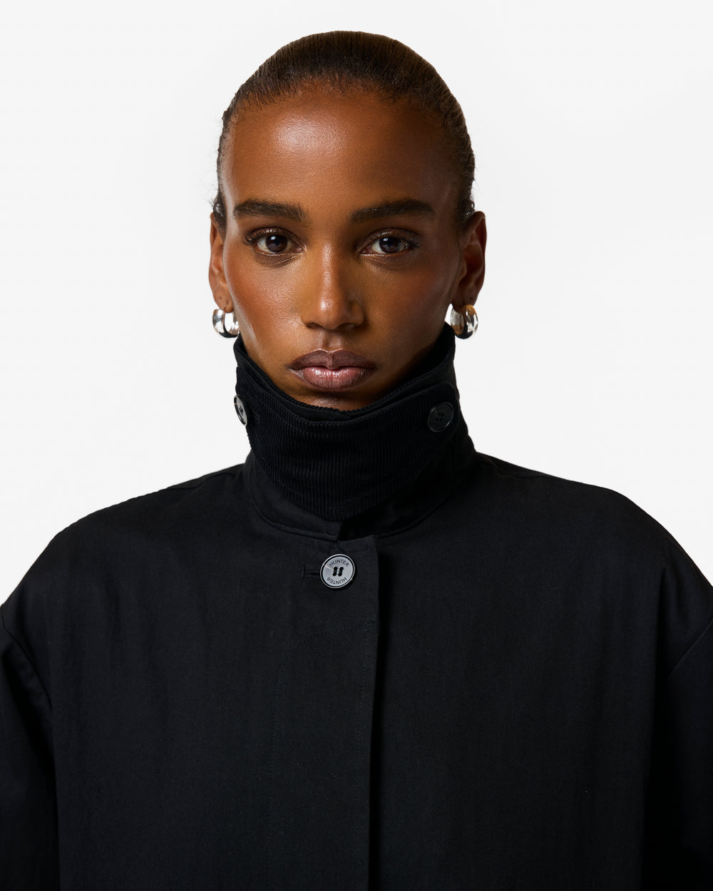 Women's Black Ley Long Coat