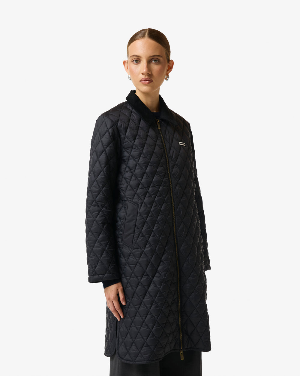 Women's Black Lily Quilted Coat