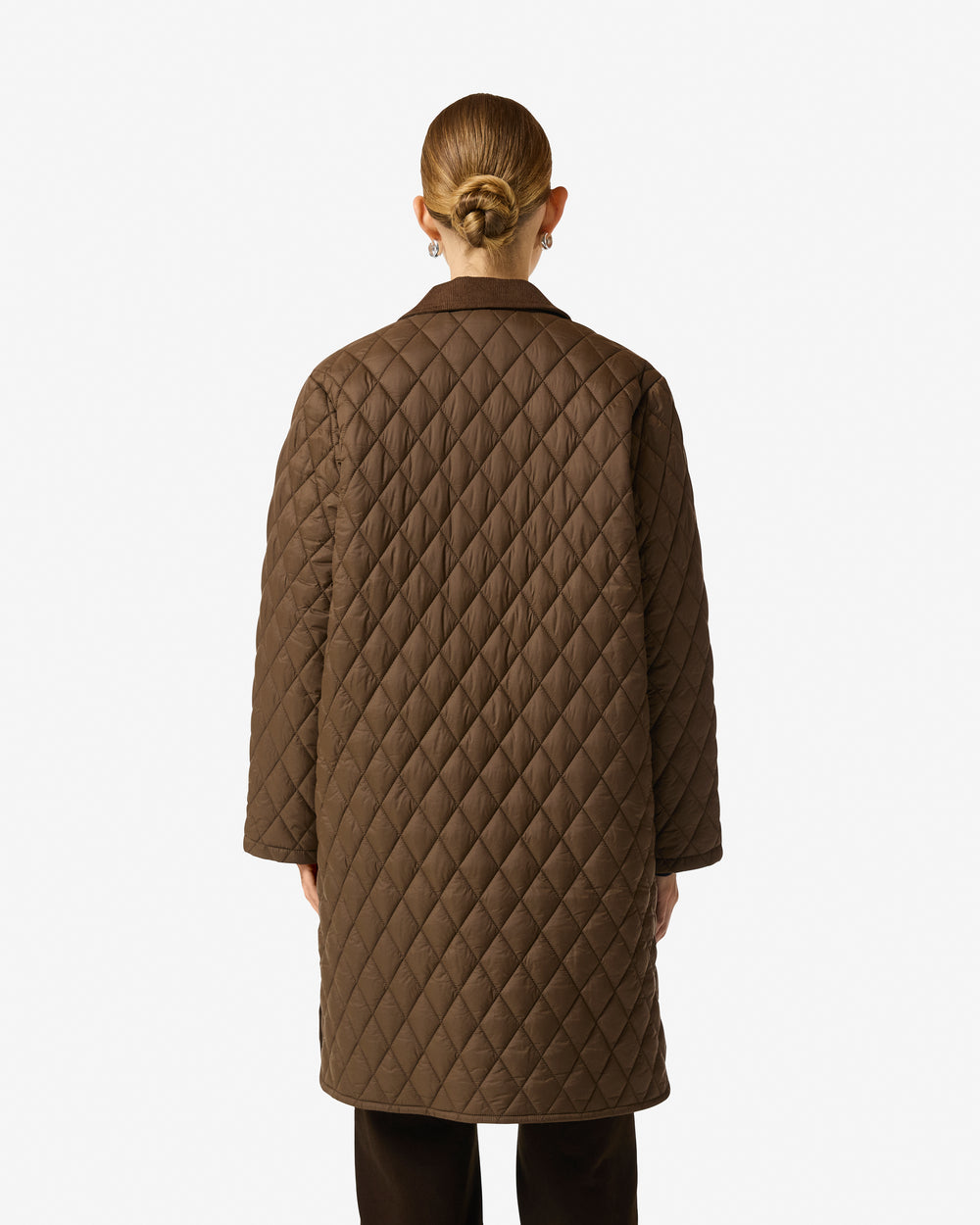 Women's Brown Lily Quilted Coat