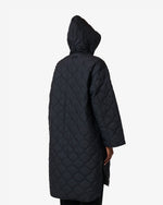 Women's Black Lyne Quilted Parka