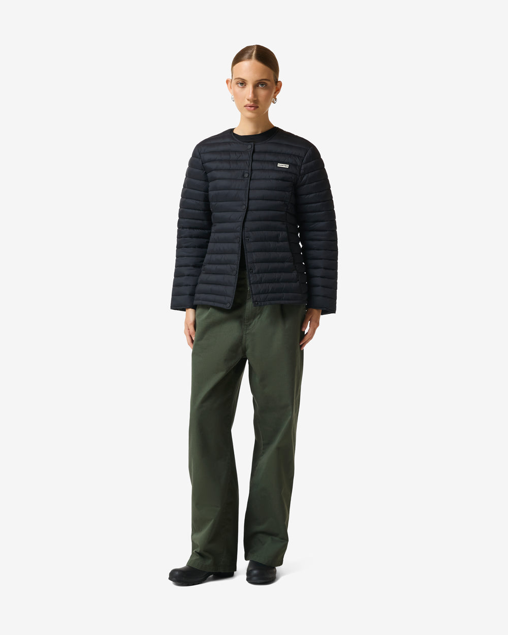 Women's Black Melissa Crewneck Liner Jacket